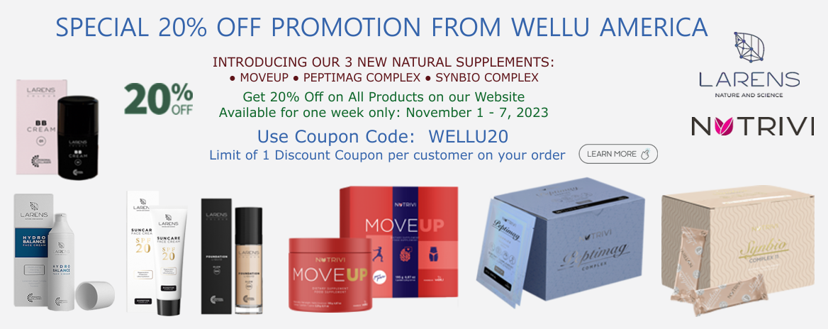 SPECIAL PROMOTION WellUAmerica NUTRIVI Health Supplements Larens Skin Care